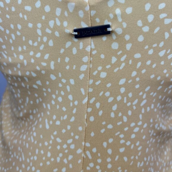 PrAna Yellow BIRCH SPOTS PEARL ISLA PERFORMANCE JERSEY DRESS SZ M - Picture 9 of 12